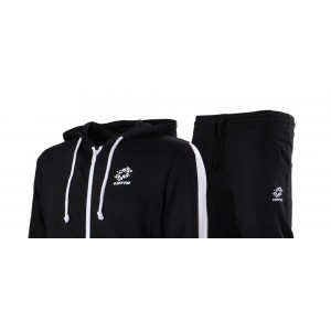 LOTTO FLEECE BLACK/GREY TRACKSUIT LOTTO - 2