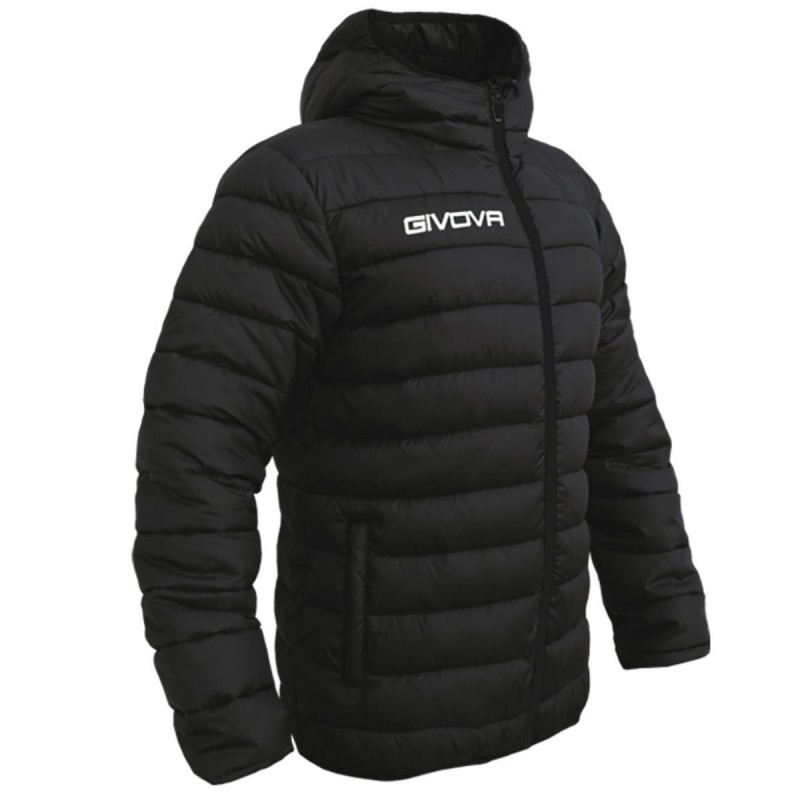 GIVOVA BLAC HOODED PADDED JACKET GIVOVA - 1