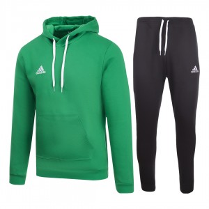 tuta felpata con cappuccio adidas verde ADIDAS - 1