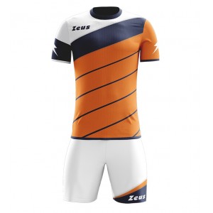 KIT CALCIO ZEUS LYBRA UOMO ARANCIO/BLU ZEUS - 1