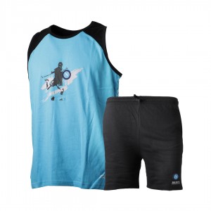 ssc napoli footballer blue and light blue summer pyjama suit Homewear s.r.l. - 1