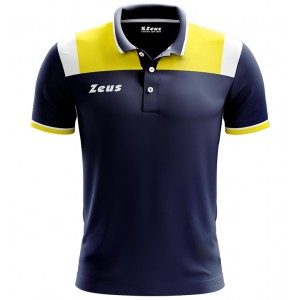 POLO ZEUS VESUVIO UOMO BLU/GIALLO ZEUS - 1