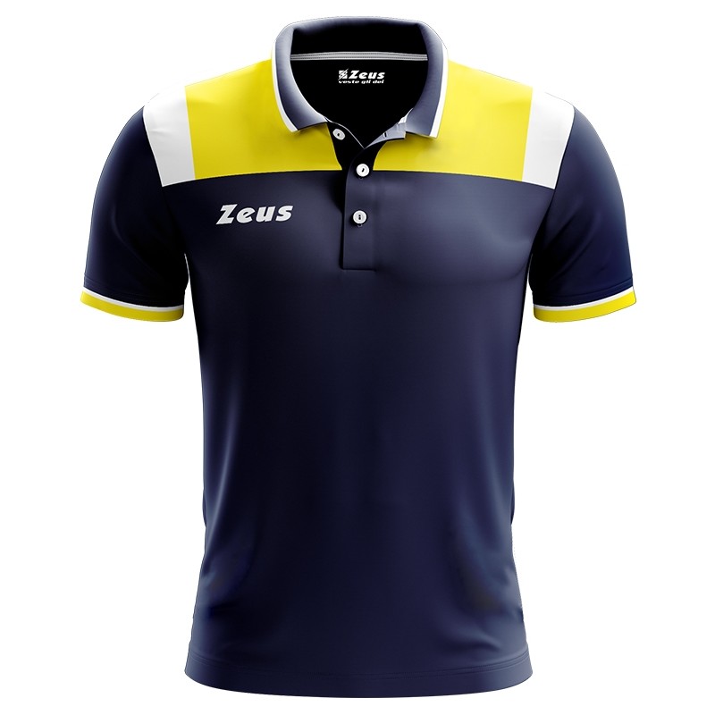 POLO ZEUS VESUVIO UOMO BLU/GIALLO ZEUS - 1