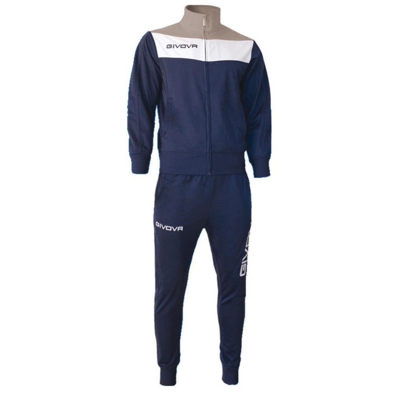 GIVOVA BLUE/GRAY FLUO CAMPO TRACKSUIT KIDS GIVOVA - 1