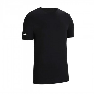 black nike swoosh t-shirt on white sleeve NIKE - 1