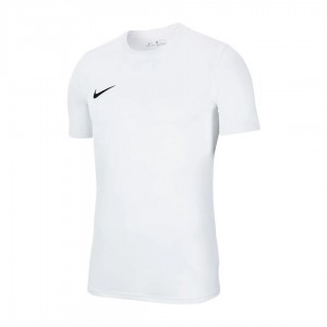 white nike t-shirt with small black swoosh NIKE - 1