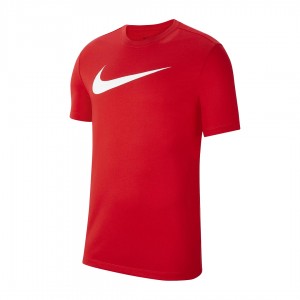 t-shirt rossa nike swoosh bianco NIKE - 1