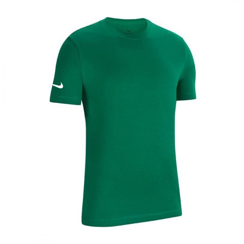 t-shirt nike bambino verde con swoosh su manica NIKE - 1