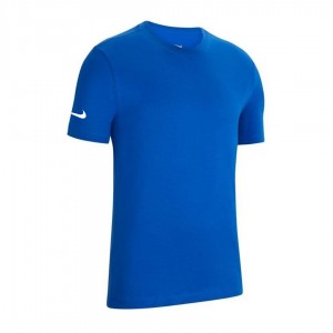 t-shirt nike bambino blu royal con swoosh su manica NIKE - 1