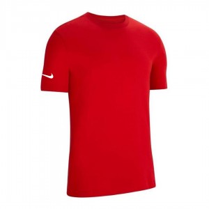 t-shirt nike bambino rossa con swoosh su manica NIKE - 1