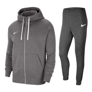 tuta nike grigio scuro felpata full zip con cappuccio NIKE - 1