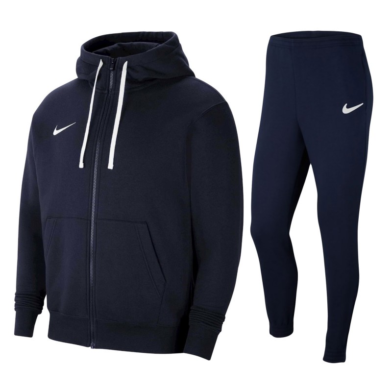 tuta nike blu felpata full zip con cappuccio NIKE - 1