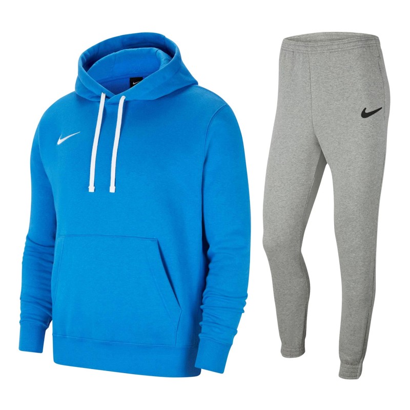 tuta nike royal felpata con cappuccio