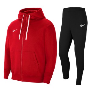 tuta nike nera felpata full zip con cappuccio NIKE - 1