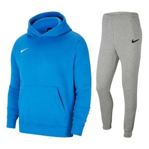 Tuta nike bambino felpata con cappuccio blu royal e grigia NIKE - 1