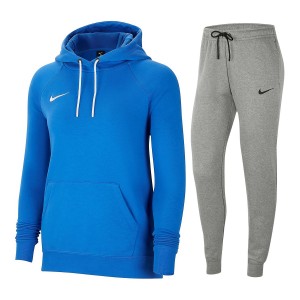 Tuta felpata blu royal donna Nike con cappuccio NIKE - 1