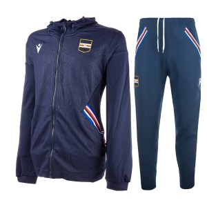 blue tracksuit with pockets and hood sampdoria 2022 MACRON - 1