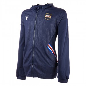 blue tracksuit with pockets and hood sampdoria 2022 MACRON - 3