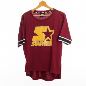 T-SHIRT UOMO BORDEAUX E GIALLA GIROCOLLO STARTER STARTER - 1
