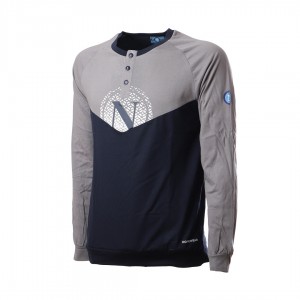 pigiama serafino grigio e blu ssc napoli Homewear s.r.l. - 4