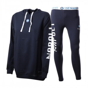 ssc napoli women's hooded pyjama suit blue Homewear s.r.l. - 1