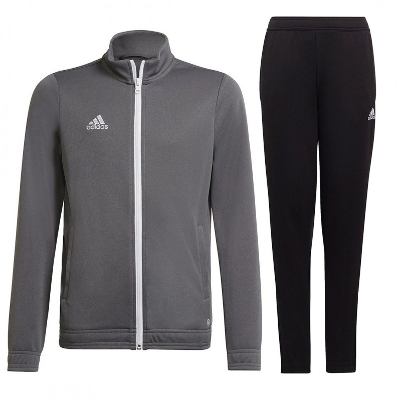 Gray adidas full zip children's tracksuit ADIDAS - 1