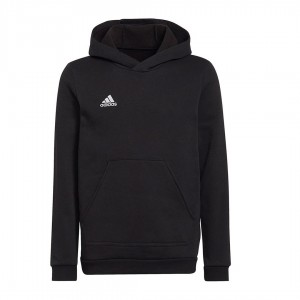 Black adidas child hooded sweatshirt tracksuit ADIDAS - 2