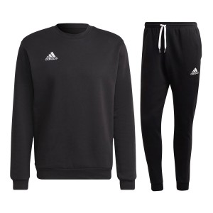 tuta girocollo adidas nera