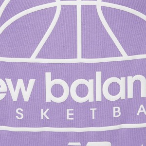 t-shirt uomo lilla new balance NEW BALANCE - 3