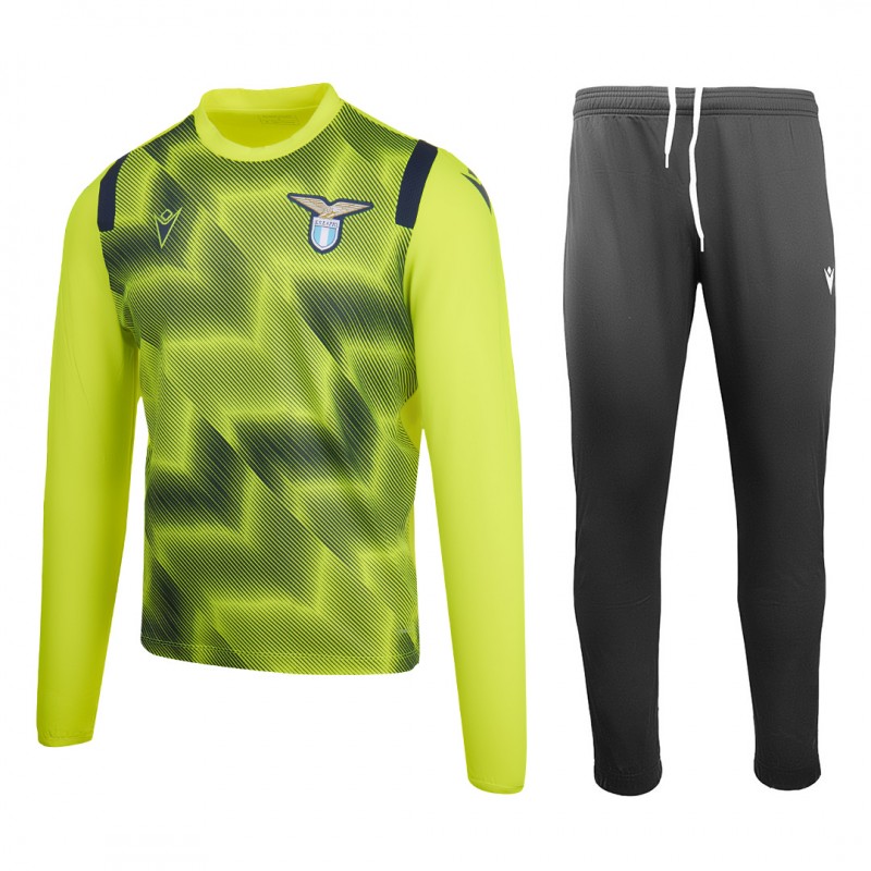tuta training girocollo ss lazio gialla MACRON - 1