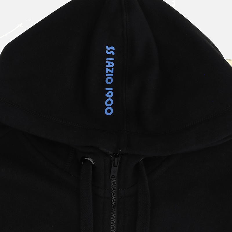 felpa nera bambino full zip ss lazio 2021/2022
