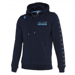 felpa bambino degarzata full zip con cappuccio ss lazio blu 2019/2020 MACRON - 1