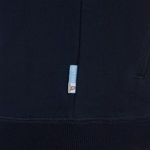felpa bambino degarzata full zip con cappuccio ss lazio blu 2019/2020 MACRON - 3
