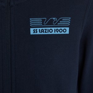 felpa bambino degarzata full zip con cappuccio ss lazio blu 2019/2020 MACRON - 4