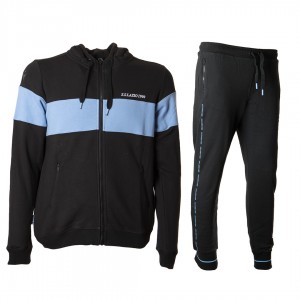 tuta full zip bambino nera con cappuccio ss lazio 2020/2021 MACRON - 1