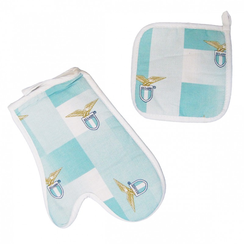 SS LAZIO SET BARBEQUE BIANCO CELESTE UNIONTEXT - 1 SS LAZIO SET BARBEQUE BIANCO CELESTE UNIONTEXT - 1