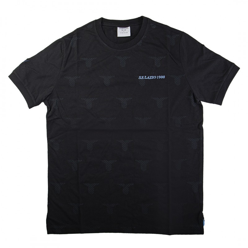 t-shirt bambino ss lazio nera 2020 MACRON - 1