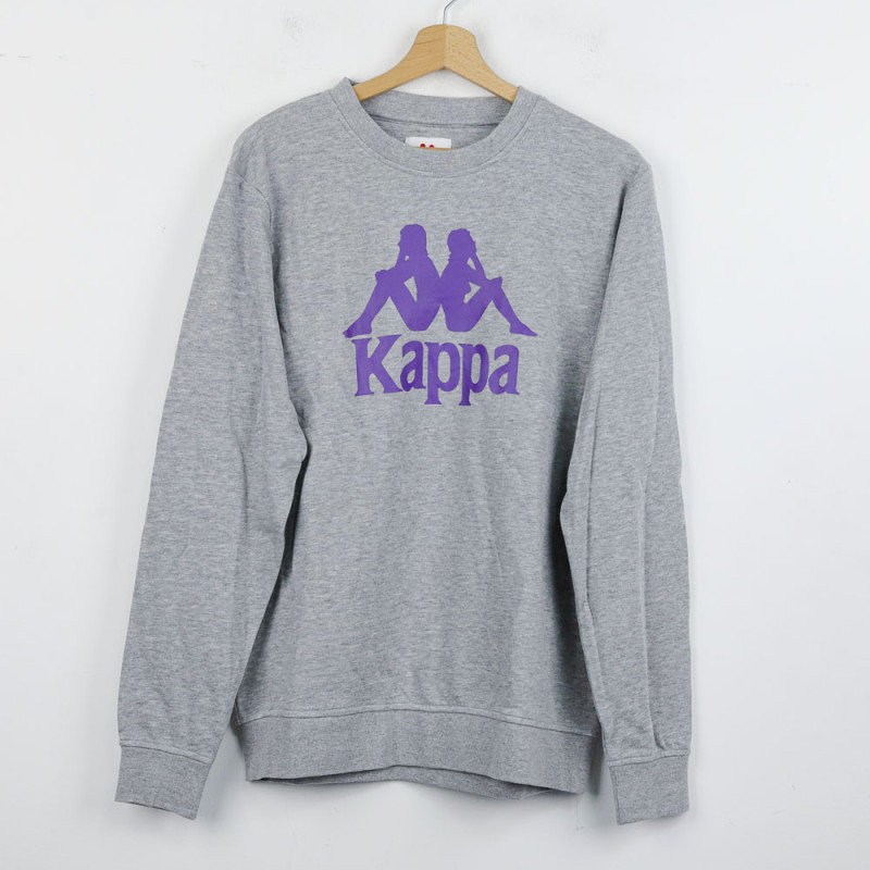 Felpa Grigia Logo Kappa Kappa - 1