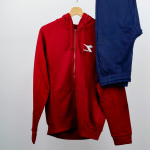 tuta felpata diadora hd fz core blu DIADORA - 1