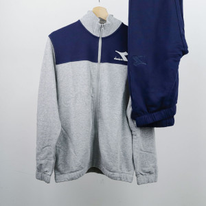 tuta felpata diadora hd fz core blu DIADORA - 1