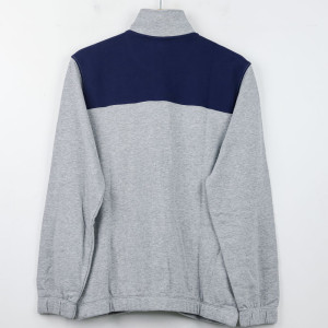 tuta french terry diadora fz core grigia e blu DIADORA - 3