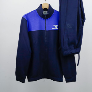 tuta felpata diadora hd fz core blu DIADORA - 1