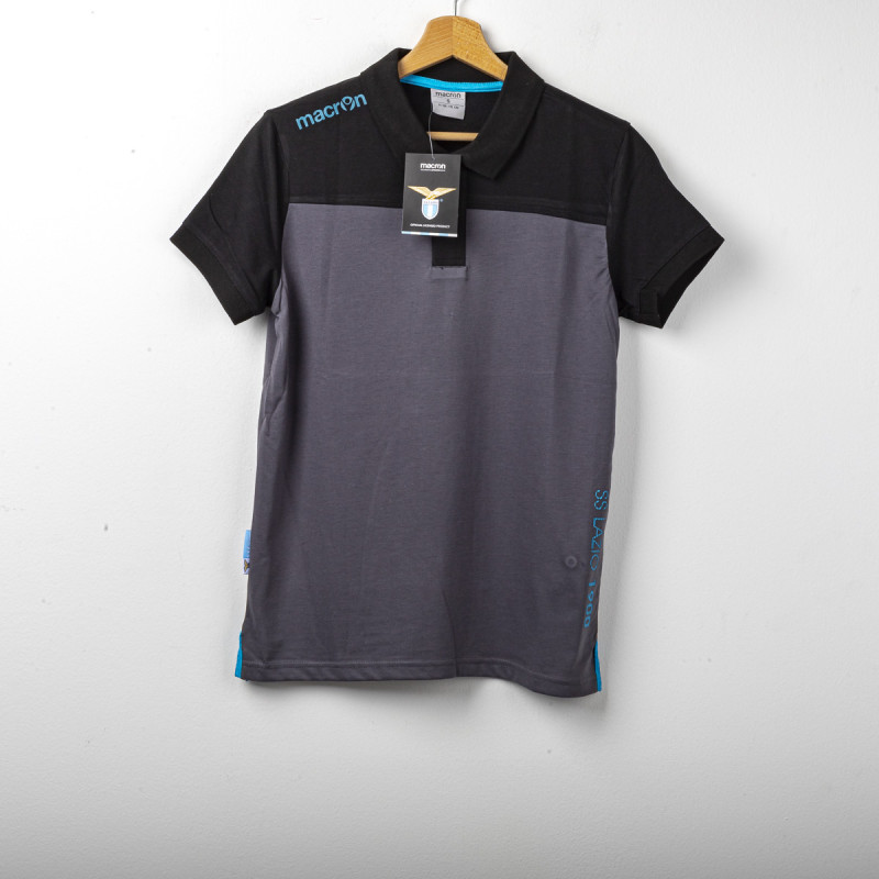 SS LAZIO POLO FAN GRIGIA 2018/2019 MACRON - 1