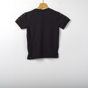 T-SHIRT LAZIO POLYCOTTON NERA BAMBINO 2019/2020 MACRON - 2