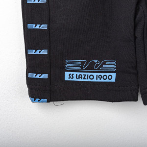 BERMUDA LAZIO FELPATO NERO BAMBINO 2019/2020 MACRON - 3