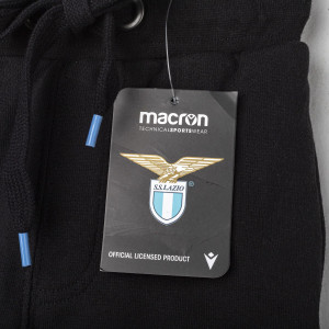 BERMUDA LAZIO FELPATO NERO BAMBINO 2019/2020 MACRON - 5
