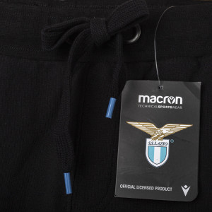 BERMUDA LAZIO FELPATO NERO BAMBINO 2019/2020 MACRON - 6