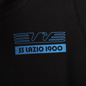 ss lazio black child degarated full zipper hooded sweatshirt MACRON - 3