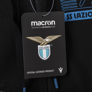 ss lazio black child degarated full zipper hooded sweatshirt MACRON - 4