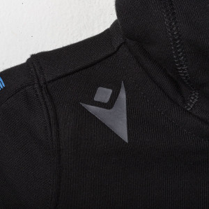 ss lazio black child degarated full zipper hooded sweatshirt MACRON - 7